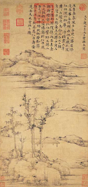 倪瓚 容膝齋圖